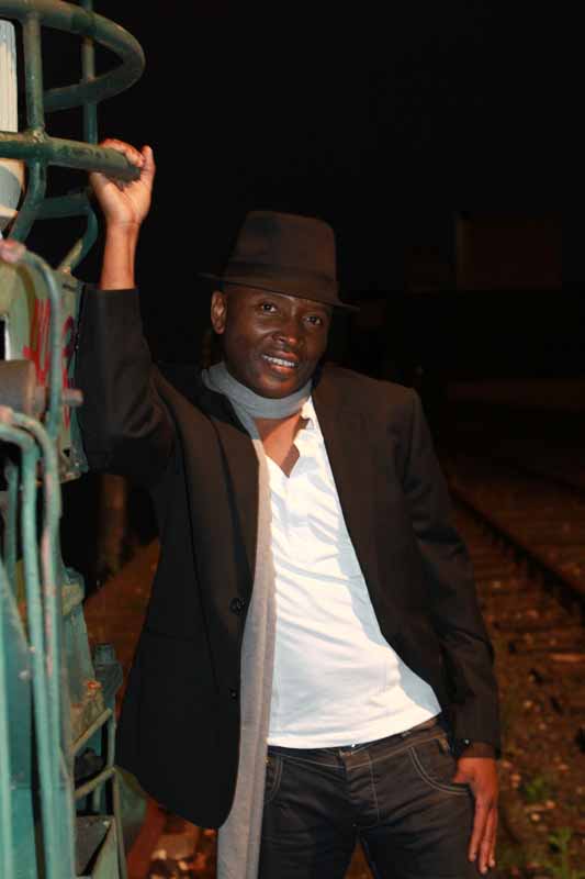 Mister Kibs on location at night